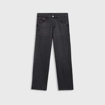 Men's jeans, cotton denim, straight fit | Gray straight jeans