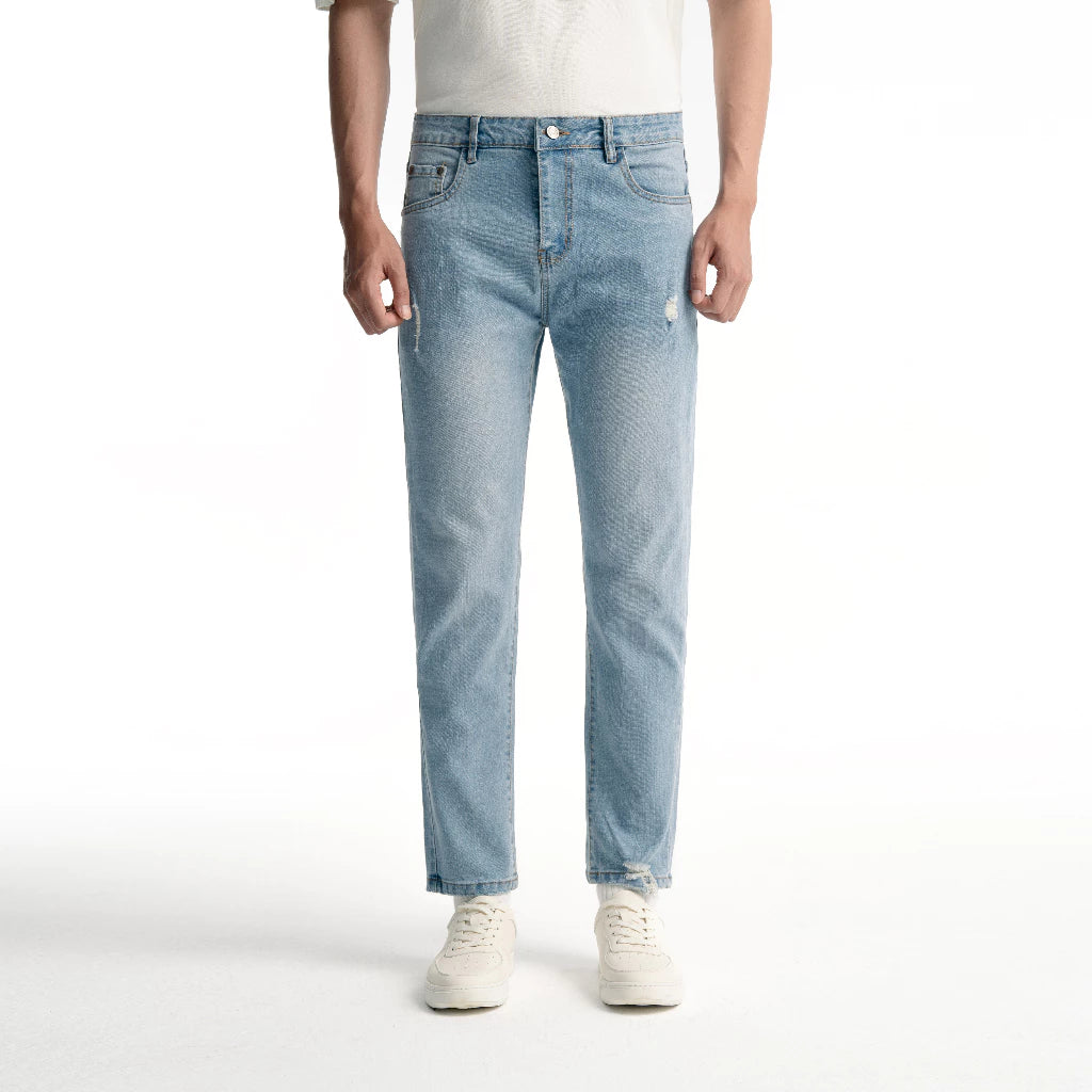 Men's jeans, slightly stretch denim, slim fit | Light blue jeans