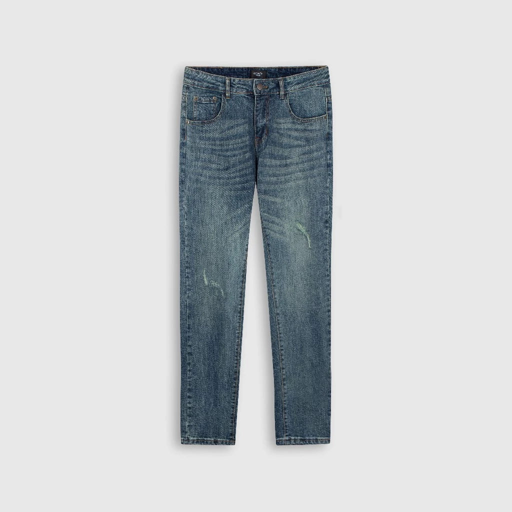 Men's jeans, slightly stretchy denim, slim fit | Blue denim